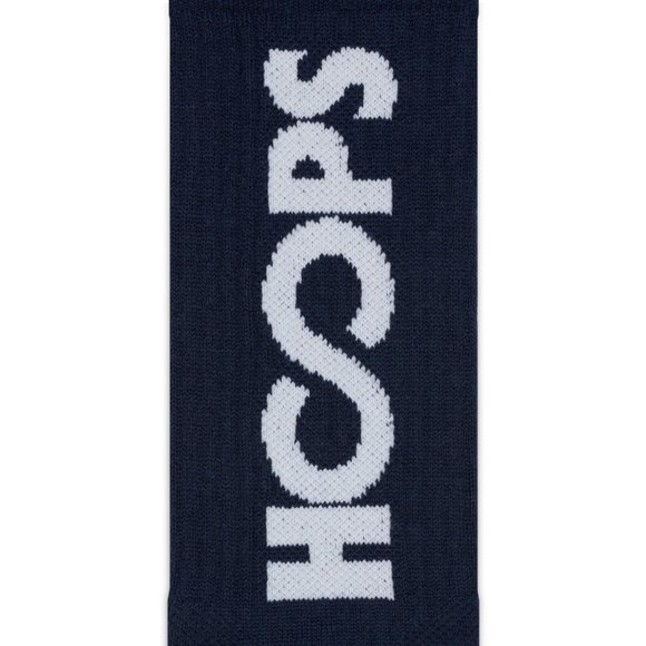 Nike- Elite Dri Fit Crew Socks HOOPS  Navy/White SZ-L (8-12)- NWT- 2 Pairs - Picture 2 of 3